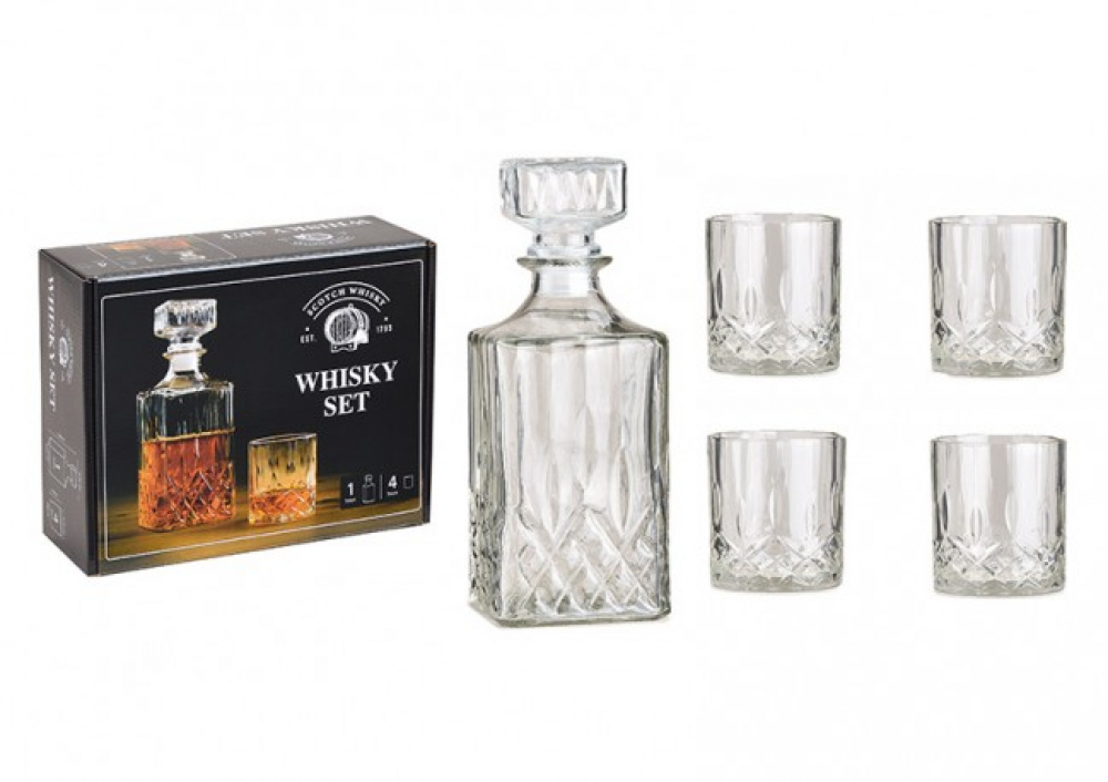Whisky Set aus Glas